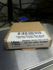 Box of 5 Kleen Bore Phosphor Bronze Bore Cleaning Brush .25/.257 caliber handgun