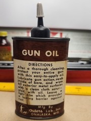 Vintage Outers Tin “Gunslick” Rifle Kit 30 Cal. w/original near full bottles
