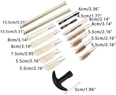 16pcs/set Tactical Cleaning Kit Universal Brass Cleaning Tool Rod