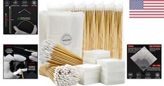 Lint Free Gun Cleaning Patches and Swabs – 1200pcs – Fits Most Caliber Firearms