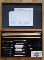 Gunmaster Universal Gun Cleaning Kit Model UGC 76W Wooden Box Brush Swab Rod