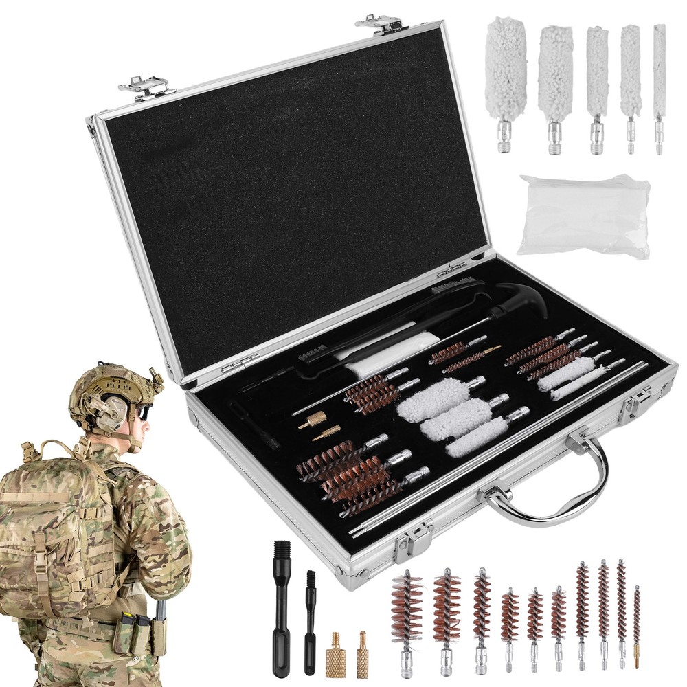 Gun Cleaning Kit Gun Barrel Brush Box Set Gun Brush Pipe Cleaning Tools