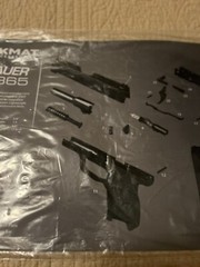 TekMat 17in Printed Gun Cleaning Mat Sig Sauer P365, Black, TEK-17-SIGP365