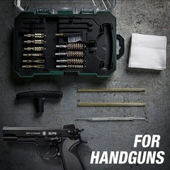 FLISSA Universal Handgun Cleaning Kit, 16 Piece Gun Cleaning Kit Case Included