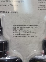 Bushmaster Gun Cleaning System , Bore Cleaner, Rinse, Lubricant NOS