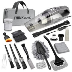 Car Cleaning Kit, Car Vacuum Kit, Gray Car Interior Detailing Kit Gray(20pcs)