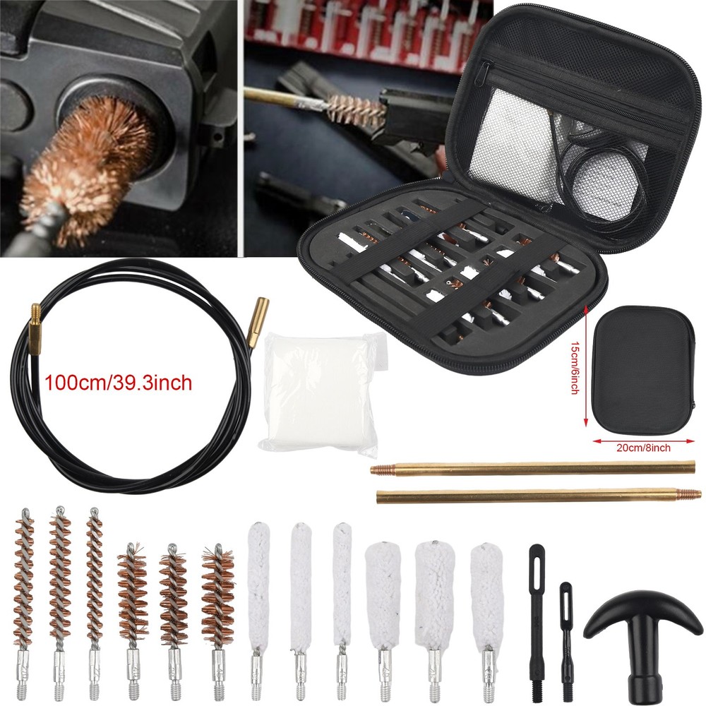 43 PCS Gun Cleaning Kit Pro Universal Pistol Rifle Shotgun Cleaner Set