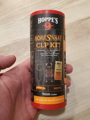 New Hoppe’s #9 Boresnake With CLP Cleaning Kit – 9mm Pistol – # 210009