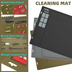 Extra Large Gun Cleaning Mat 48″x16″, Magnetic Anti-Slip Workbench Mat for Pisto