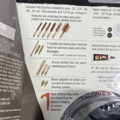 Otis Technology Universal .17 Cal – 12 Ga gun Cleaning Kit – NEW – SAME DAY SHIP