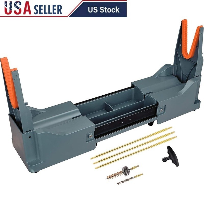 Rifle Cleaning Stand Portable Expandable W/ Non Slip Feet & Cleaning Kits New