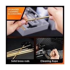 Gun Cleaning Kit, 97PCS Ultimate Universal Gun Cleaning Supplies with Brass B…