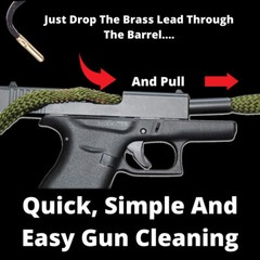 6-Pack 9mm Gun Bore Cleaning Rope Kit Lifetime Warranty Cobra Barrel Snakes