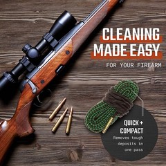 Gun Snake – Reusable and Compact Gun Cleaning Rope 9mm, .357, .380, .38