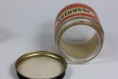 Marble’s Satchi Patches Small Jar Paper Label Marble Arms Corp Gladstone Mi.
