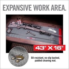 Universal Smart Mat 43×16” – Gun Cleaning Mat with Integrated Parts Tray