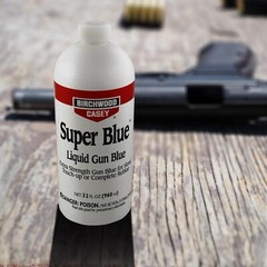 Double Strength Gun Blue Liquid – 32oz for Rifles & Pistols Maintenance