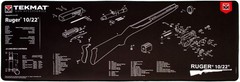 Ultra Cleaning Mat for use with Ruger 10/22 , Black, 15″ x 44″