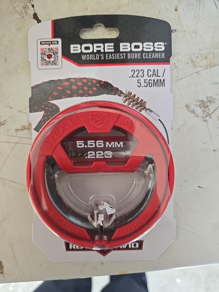 223 556 Caliber Rifle Cleaning Snake Kit from Real Avid Inline Brush Bore Boss