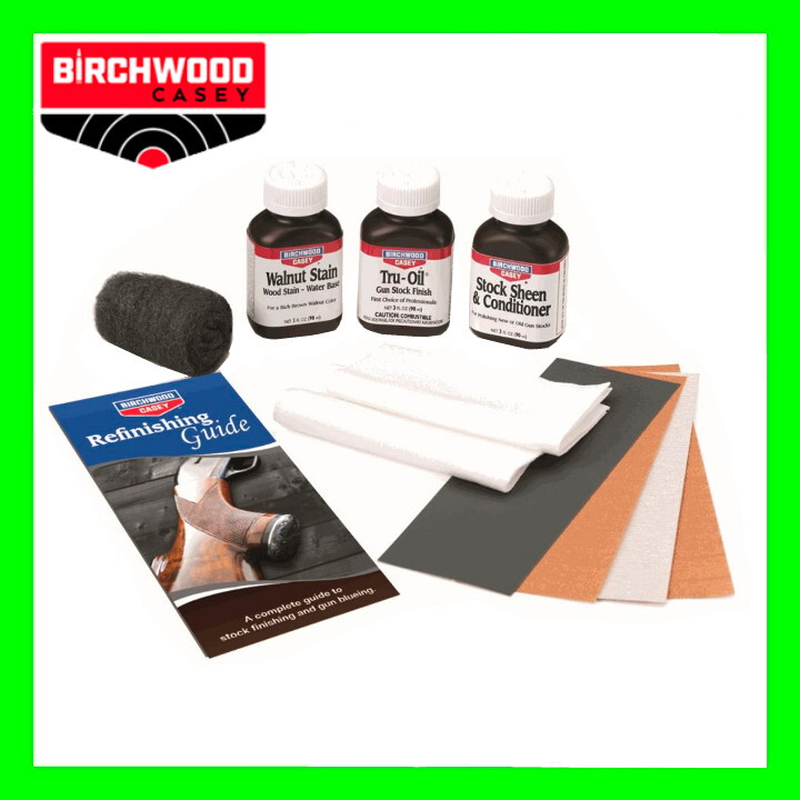 Walnut Stain Stock Sheen Tru-Oil Gun Stock Finish Kit by Birchwood Casey BC23801