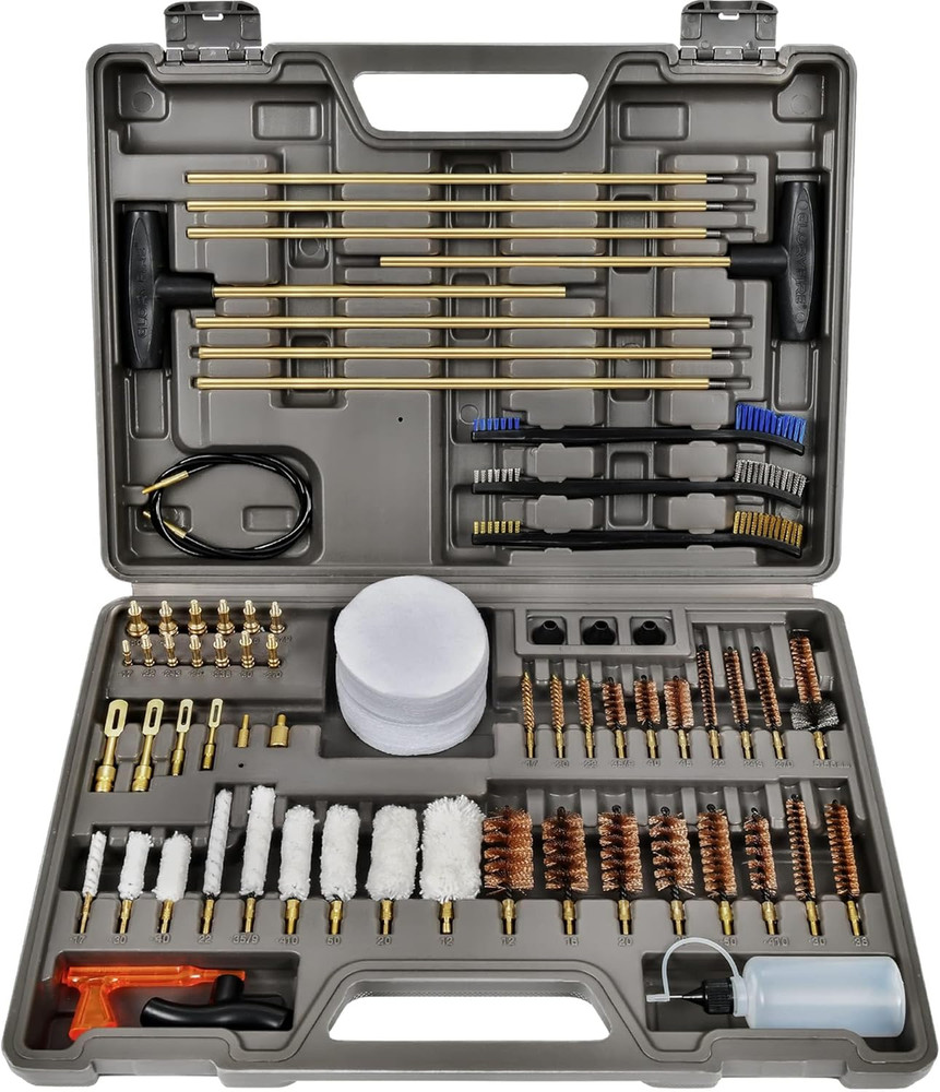 Elite Gun Cleaning Kit, Handgun Shotgun Pistol Universal Cleaning Kit with All B