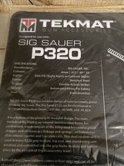 TekMat Non-Skid Cleaning Mat for use with Sig Sauer P320, Black 17″ X 11″