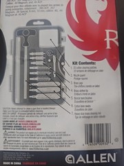 Allen Ruger Universal Handgun Cleaning Kit 18 Piece 380ACP to .45ACP 27836