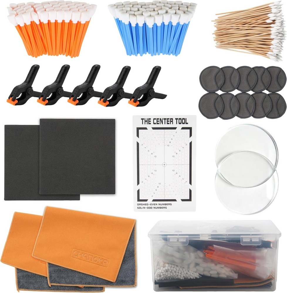 Trading Card Care Cleaning Kit 223 Pcs with Grading and Flattening Tools for TCG