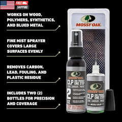 Mossy Oak CLP Gun Cleaning Oil | All-In-One Cleaner, Lubricant & Protectant | On