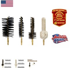 .308 Caliber Gun Cleaning Set: Nylon and Brass Brushes for Perfect Maintenance