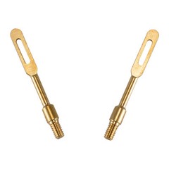 2 Pcs/Lots .30 Cal Solid Brass Slotted Tips Gun Clean Patch Puller Patch Holder