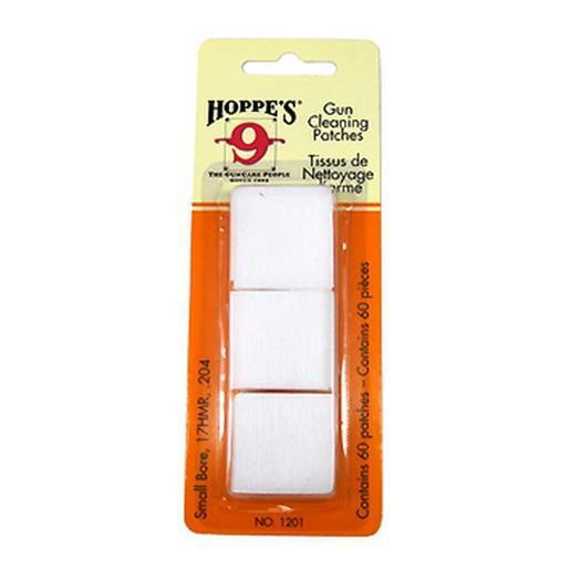 Hoppes Gun Cleaning Patches Small Bore/17HMR/.204 Cal – 1201