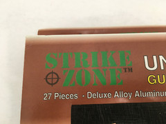 NEW StrikeZone 27-pc Universal Gun Cleaning Kit Wood Box Shotguns Rifles Pistols