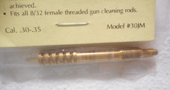 NOS J. Dewey #30JM Brass Rifle Jag Male Thread .30-.35 Caliber 8-32 Male