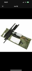 10 Piece .22 22LR .223 556 Rifle Gun Cleaning Kit Nylon Brush Cleaner with Pouch