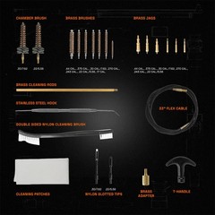 GRITR Rifle Cleaning Kit .17 Through .44 Cal. – All the Essentials, and More