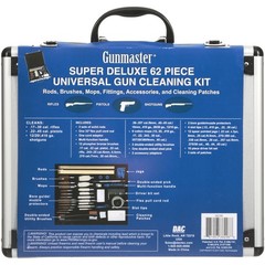 62 Piece Universal Gun Cleaning Kit Deluxe Aluminum Case Pistol Rifle Shotgun US