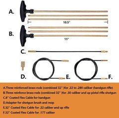 Gun Cleaning Kit Rifle Pistol Shotgun Universal Cleaning Kit for All Calibers