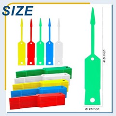 1000 Self-Lock Arrow ID Key Tags for Automotive, Office, Car Parts, Key Rings (4