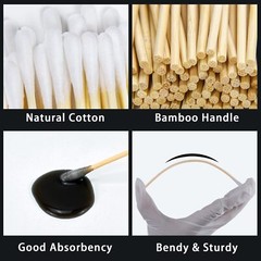 Gun Cleaning Kit 2in Patches 6in Swabs for .30-45 Caliber Pistols and Rifles