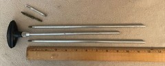 VINTAGE Outers Shotgun Cleaning Rod Aluminum with Steel Brush & Patch Tip