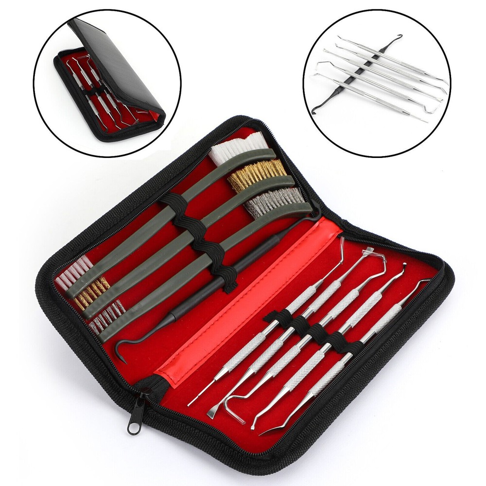 9X Gun Cleaning Kit For Rifle Pistol Handgun Shotgun Cleaning Set Gun Brush UE