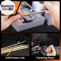 Universal Gun Cleaning Kit Deluxe for All Caliber Pistol Rifle Handgun Shotgun H