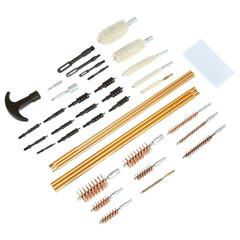 Gunmaster 42 Piece Deluxe Universal Cleaning Kit in Wood Case Cleans Rifles