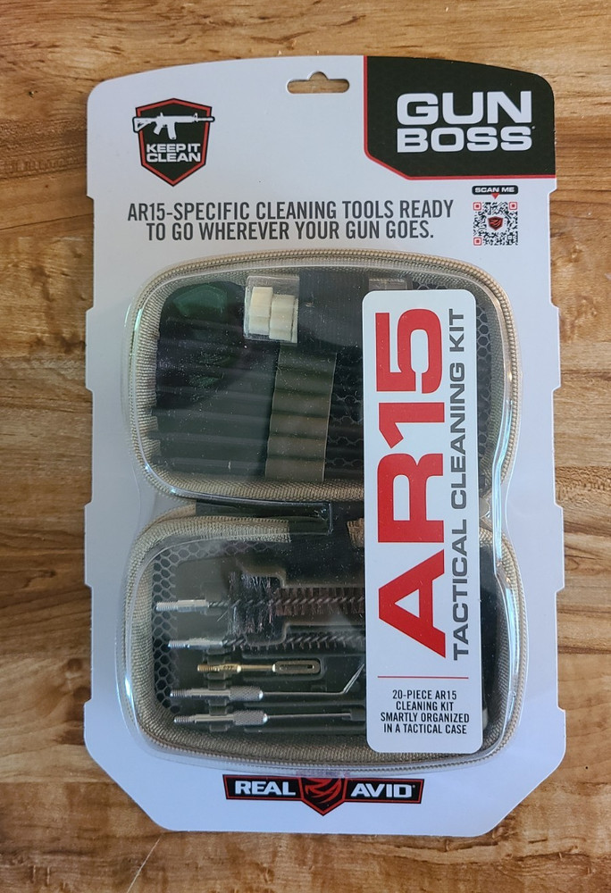 Real Avid Gun Boss AR15 Cleaning Kit .223/5.56 20-Piece w/ Tan Case