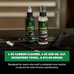 Clenzoil Two-Step Firearm Cleaning System – Carbon Cleaner & CLP 4-Piece Kit
