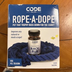 CODE BLUE OA1419 ROPE – A – DOPE Rack Rub Deer / Buck Scent Lure Branch Gel