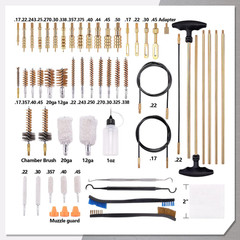 Universal Cleaning Kit for 20GA 12GA .45 .40 .357/.380/.38/9MM .338 .325/8Mm .3