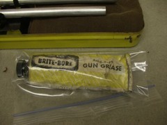 Vintage Brite-Bore shotgun cleaning kit mill run 12 20 gauge gun cleaner ad