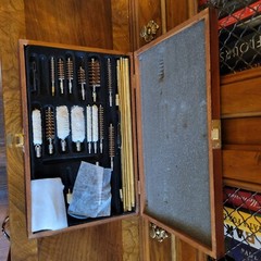 35pc Deluxe Universal Gun Cleaning Kit in Wood Case